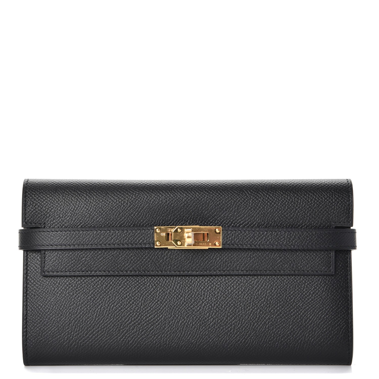 Hermes Epsom Kelly Longue Wallet Black 1 of 8