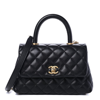 Chanel Caviar Quilted Mini Coco Handle Flap Black 1 of 4