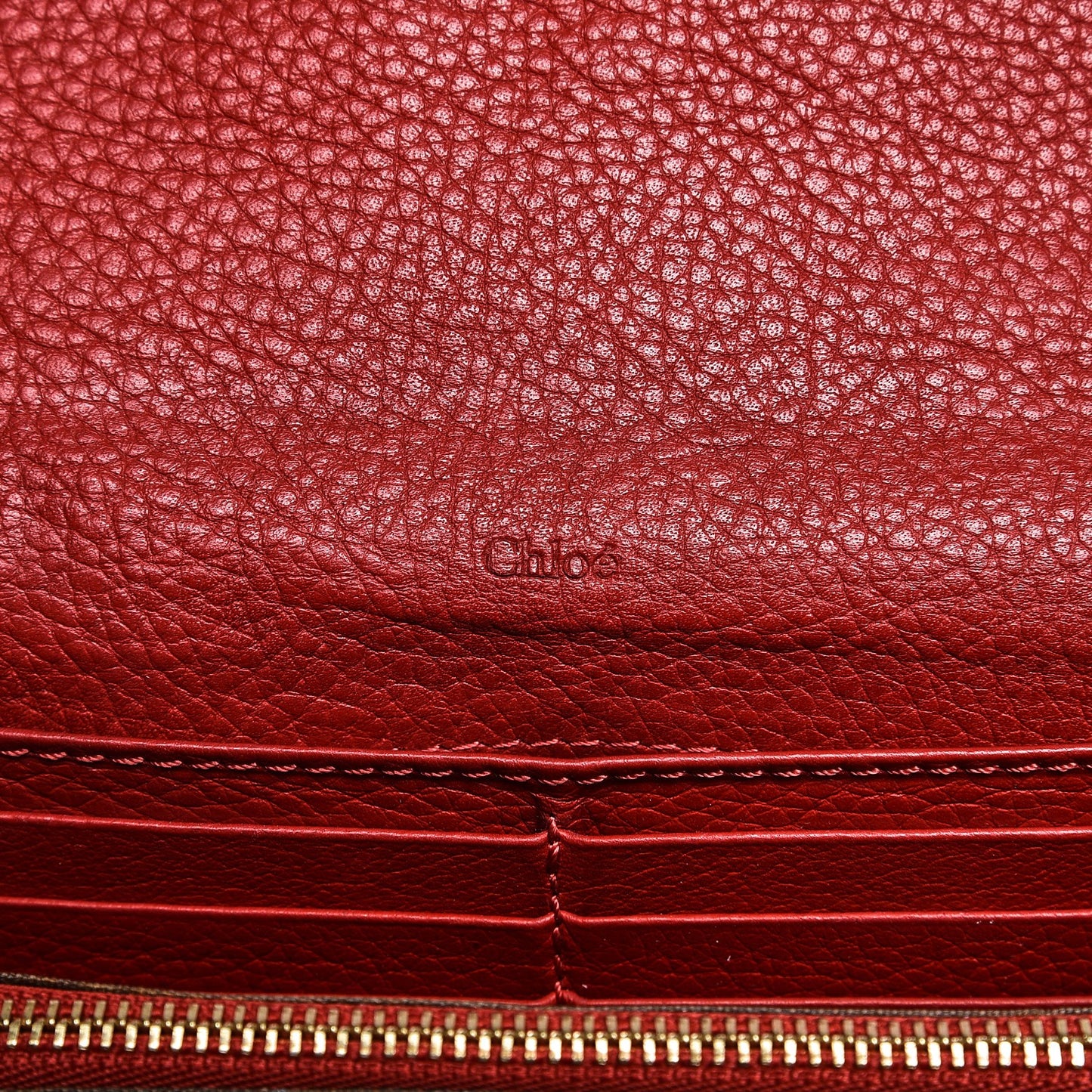 Calfskin Marcie Continental Flap Wallet Poppy