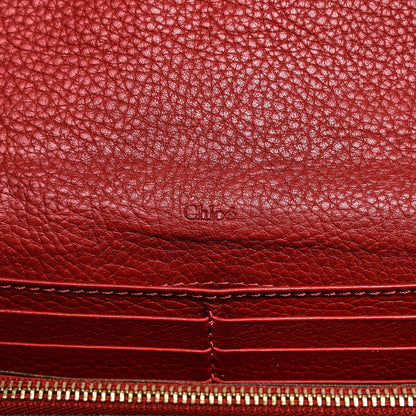 Chloe Calfskin Marcie Continental Flap Wallet Poppy 6 of 8