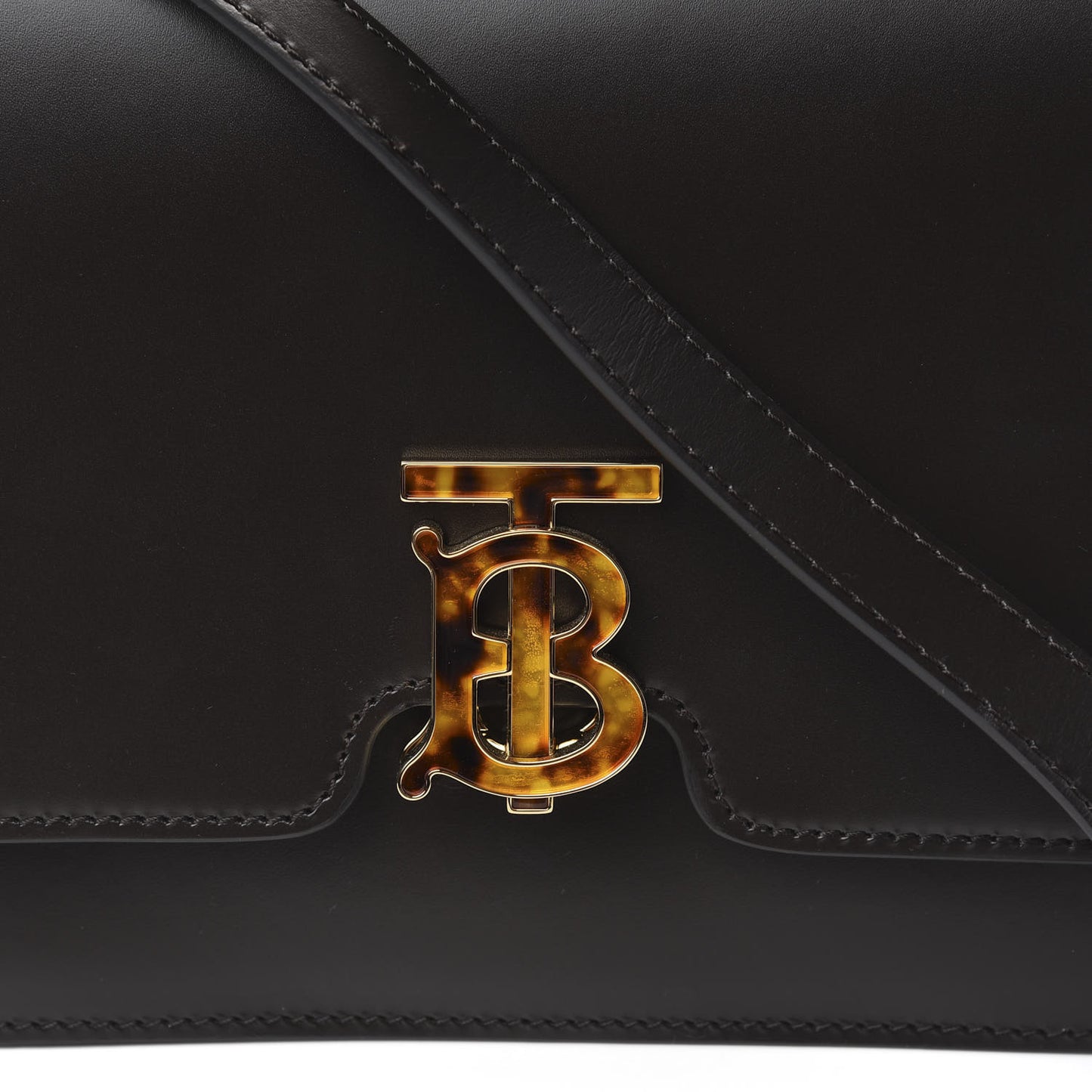Calfskin Medium TB Bag Coffee