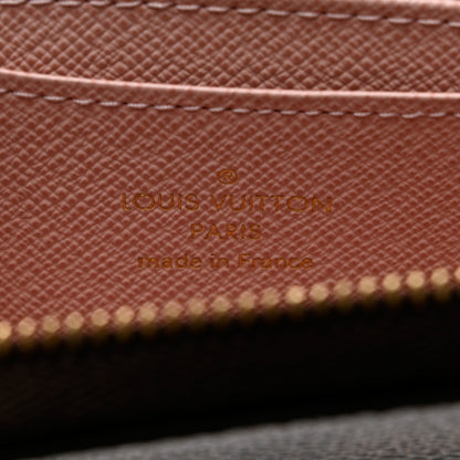 Louis Vuitton Damier Ebene Zippy Coin Purse Rose Ballerine 6 of 10
