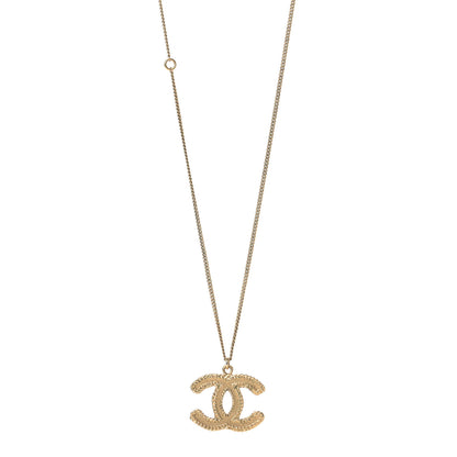 Chanel CC Necklace Matte Gold 1 of 3