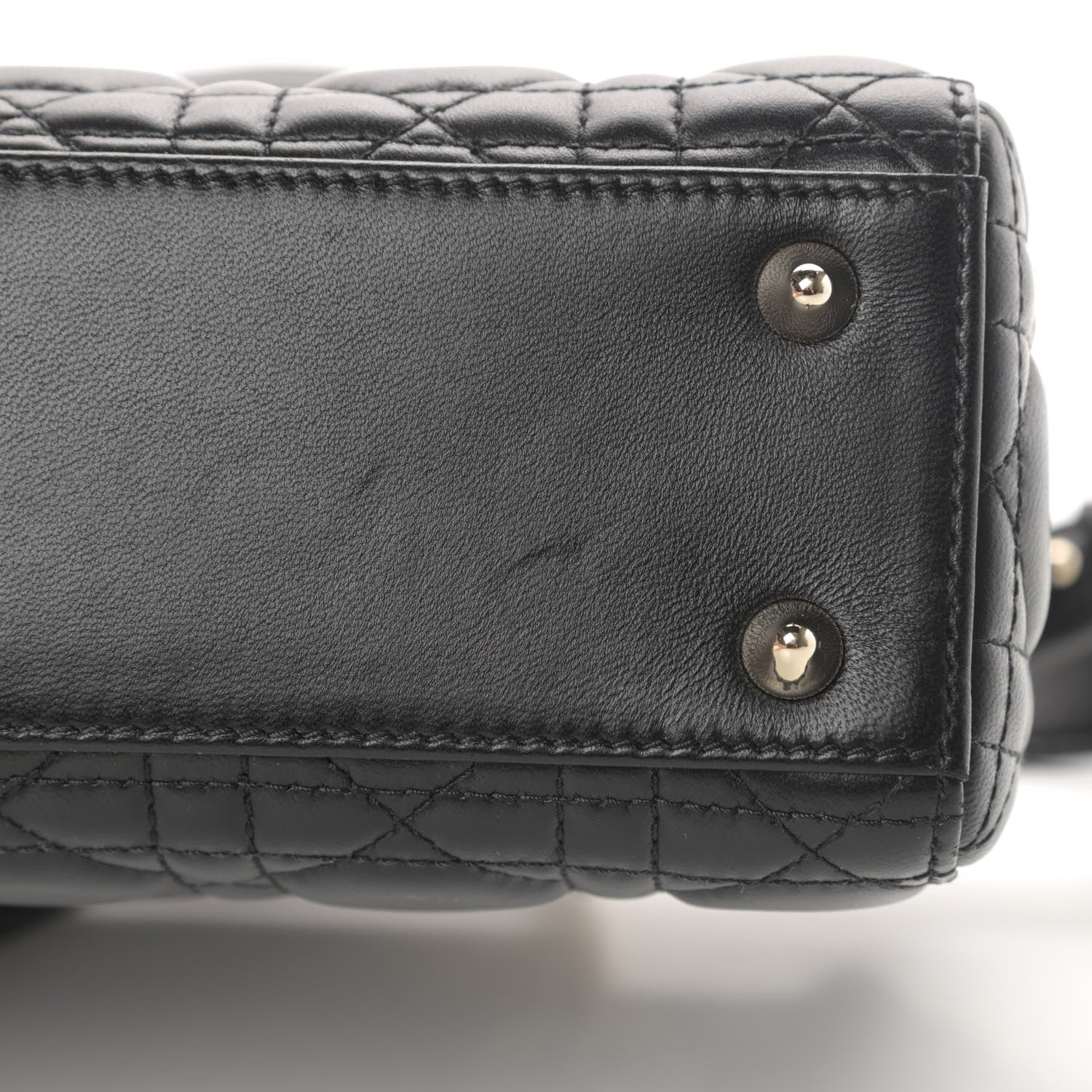 Christian Dior Lambskin Cannage Small My ABCDior Lady Dior Black 12 of 13