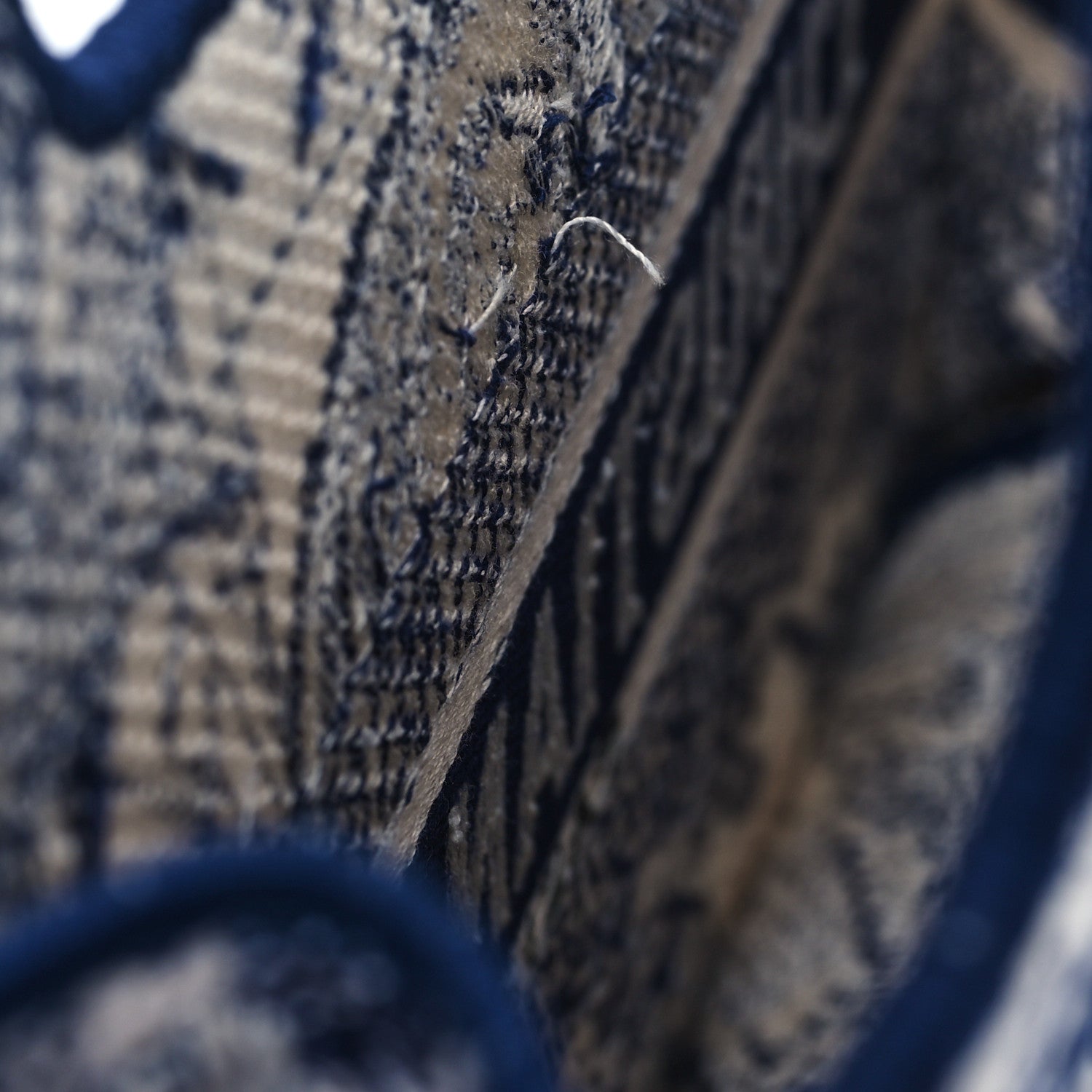 Christian Dior Canvas Embroidered Mini Toile De Jouy Book Tote  Blue 11 of 12