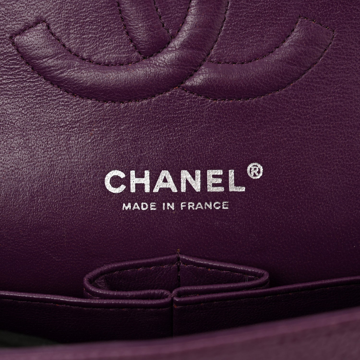 Chanel Caviar Quilted Medium Double Flap Purple 5 of 10
