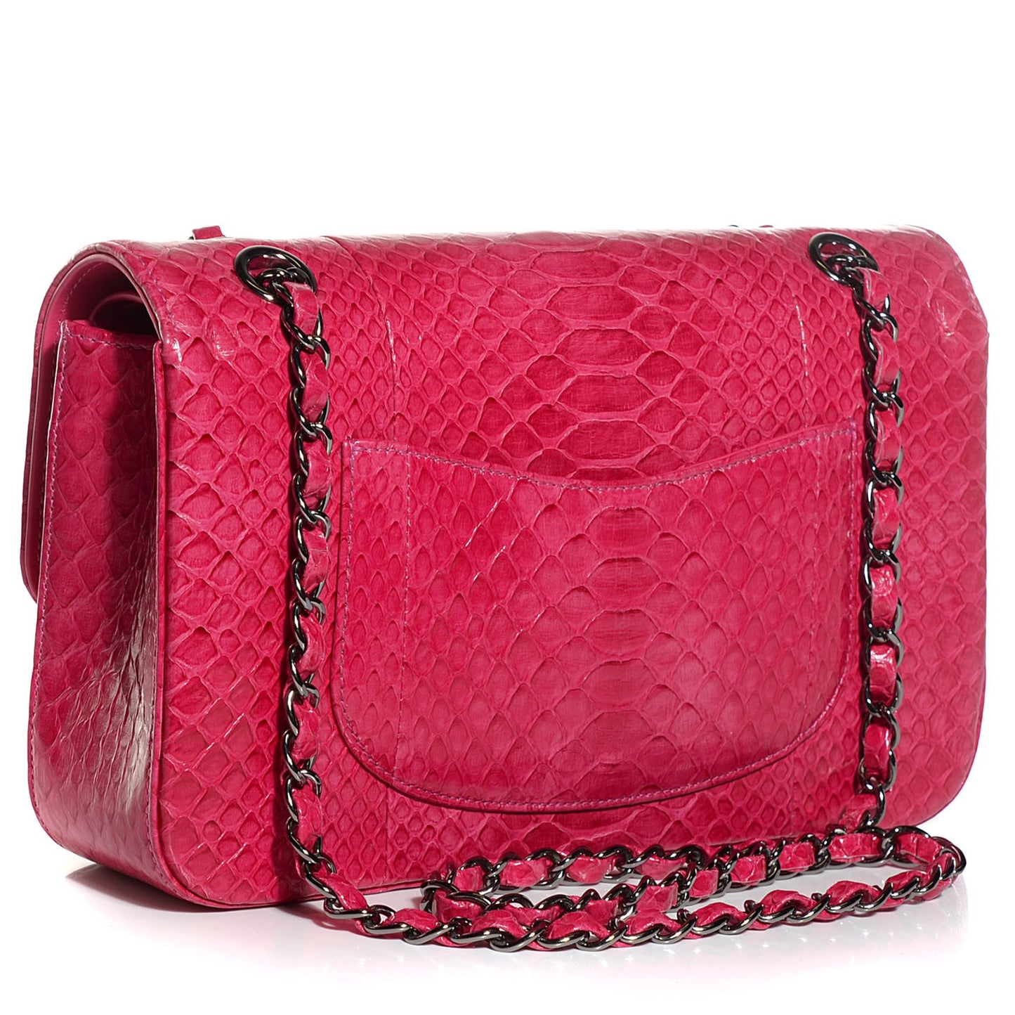 Python Medium Double Flap Dark Pink