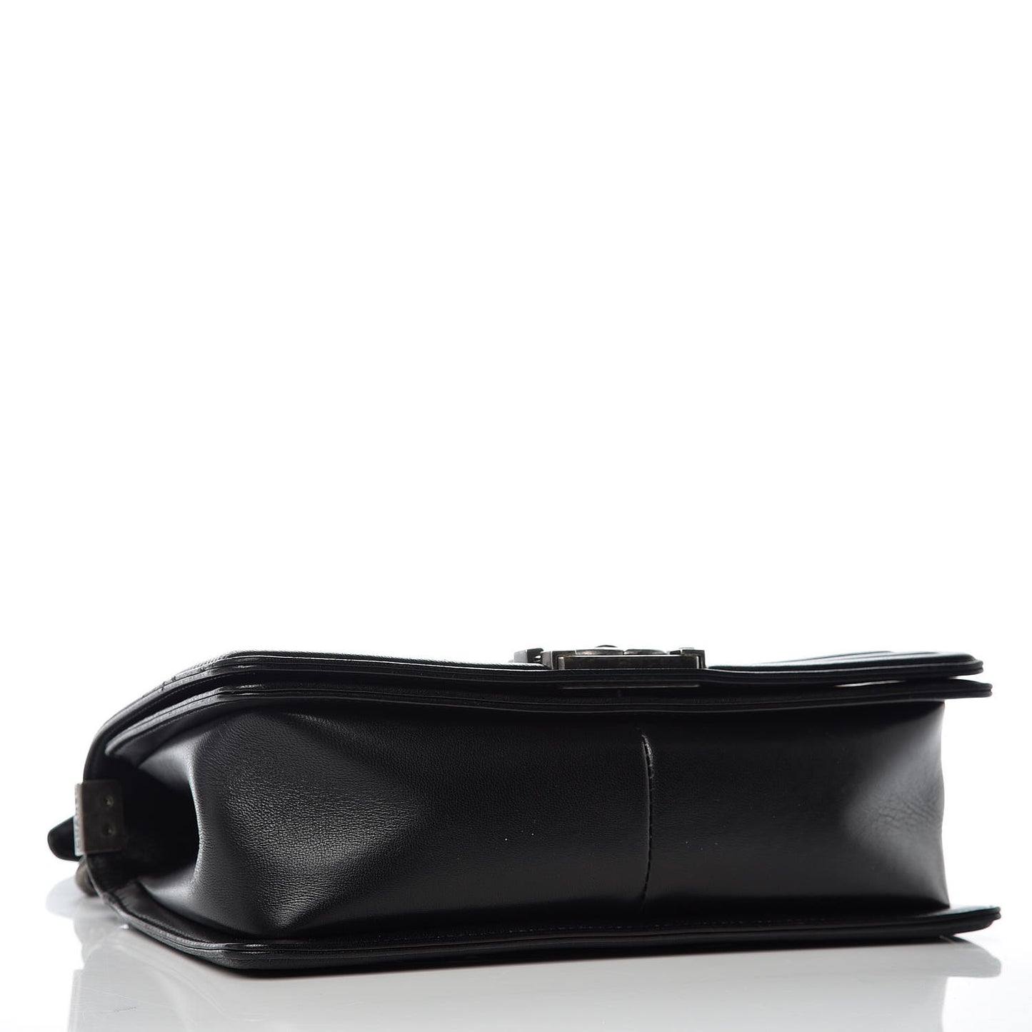 Lambskin Quilted Medium Boy Flap Black