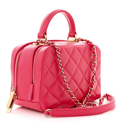 Chanel Lambskin Quilted Small Trendy CC Bowling Bag Pink 3 of 11