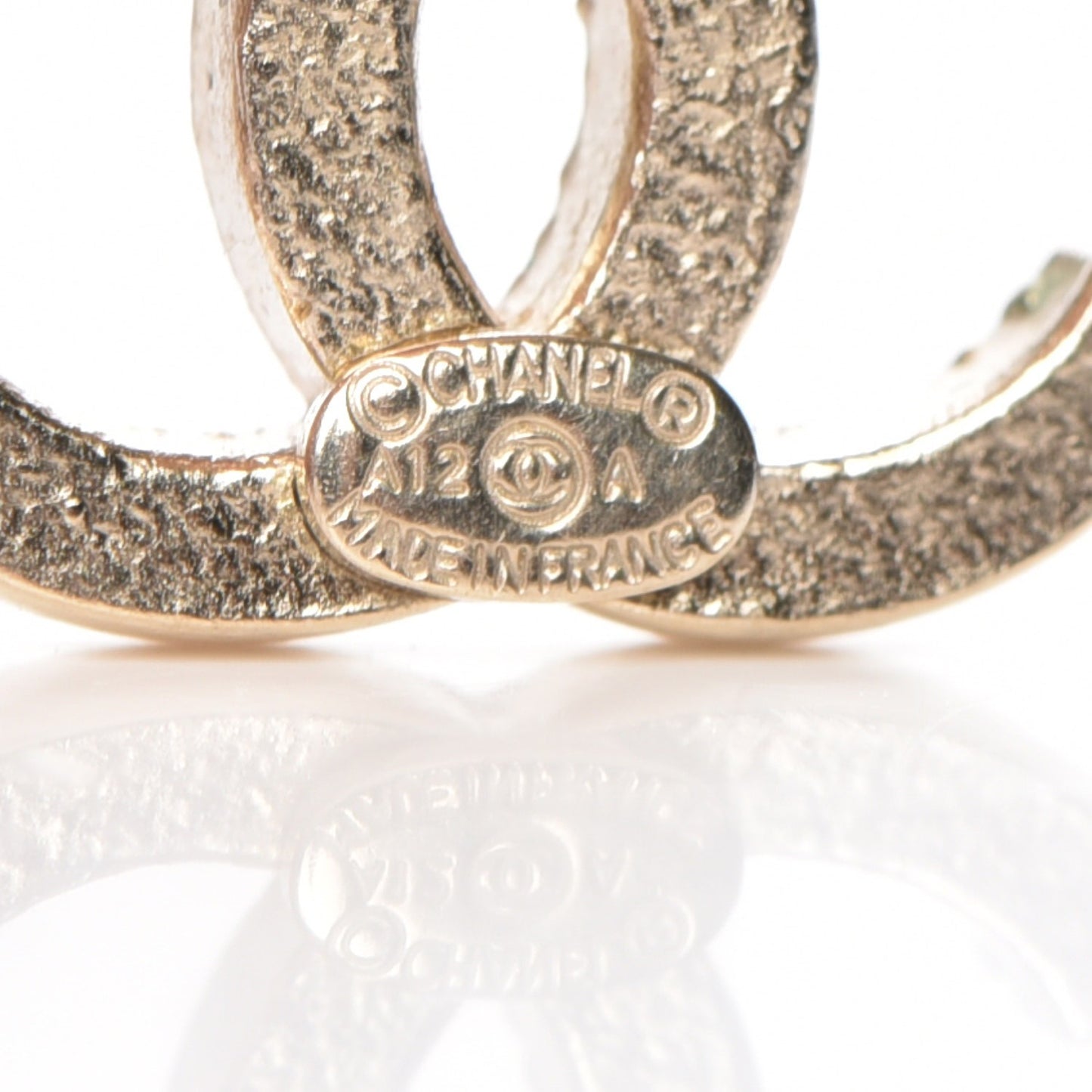 Crystal CC Earrings Gold