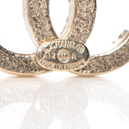 Chanel Crystal CC Earrings Gold 4 of 6