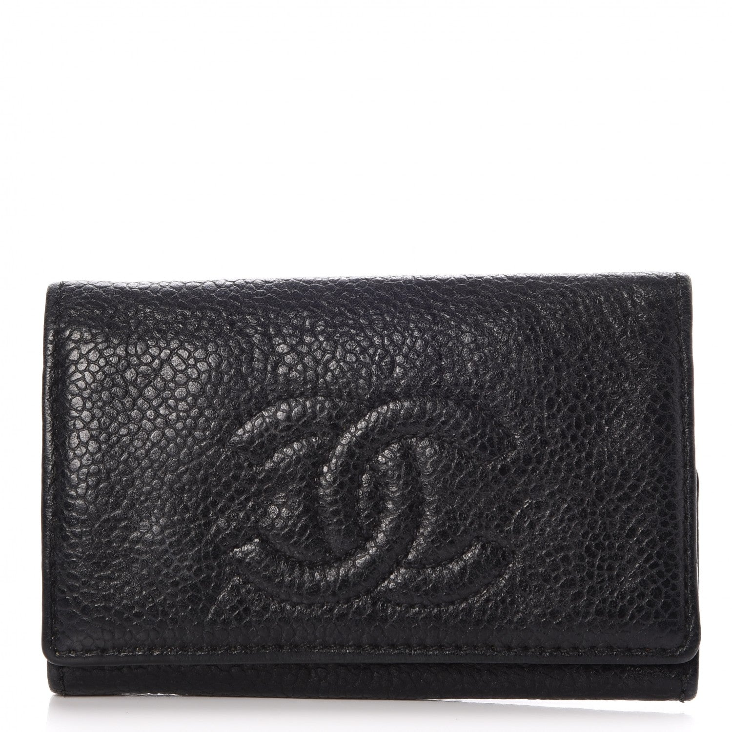 Chanel Caviar Timeless CC 6 Key Holder Case Black 1 of 11