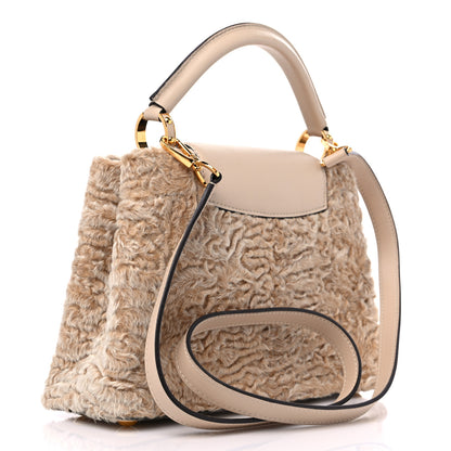 Louis Vuitton Astrakhan Capucines BB Dune 3 of 8