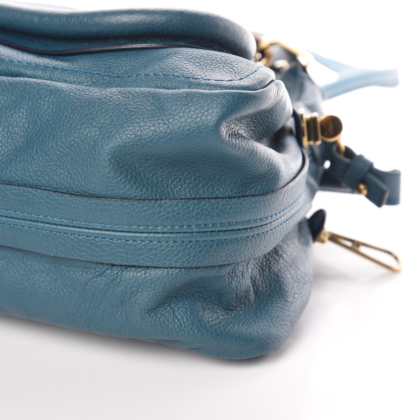 Calfskin Medium Paraty Peacock Blue