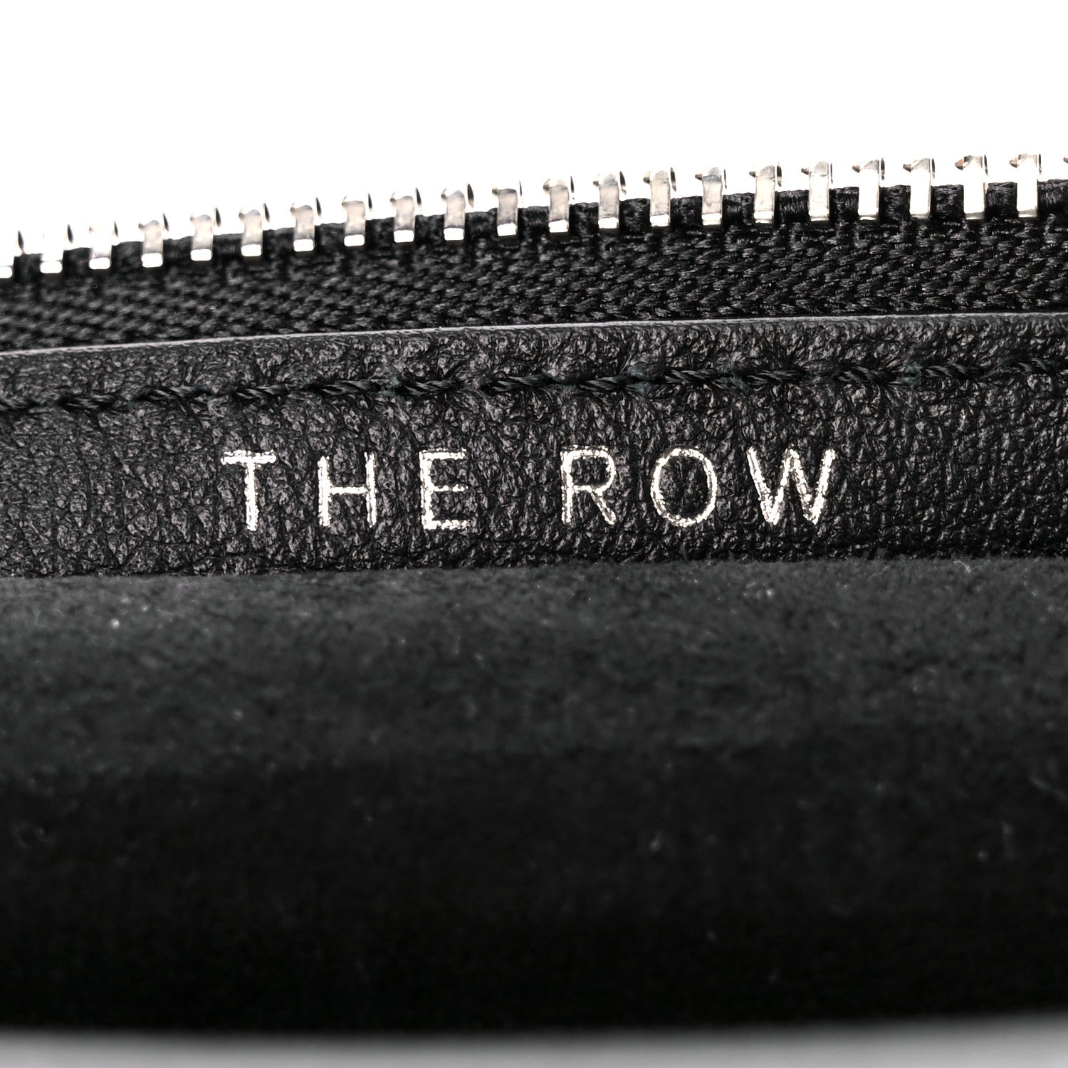 The Row Grained Calfskin Small Slouchy Banana Bag Black 7 of 10
