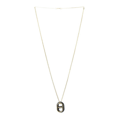 Hermes Swift O'Maillon Pendant Necklace Black 3 of 6