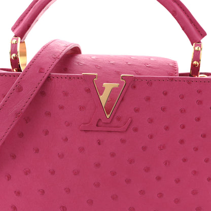 Louis Vuitton Ostrich Capucines BB Fuchsia 12 of 17