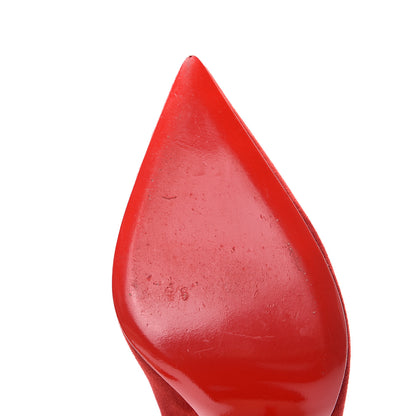 Christian Louboutin Suede Victorina 100 Pumps 39 Carmin 8 of 12