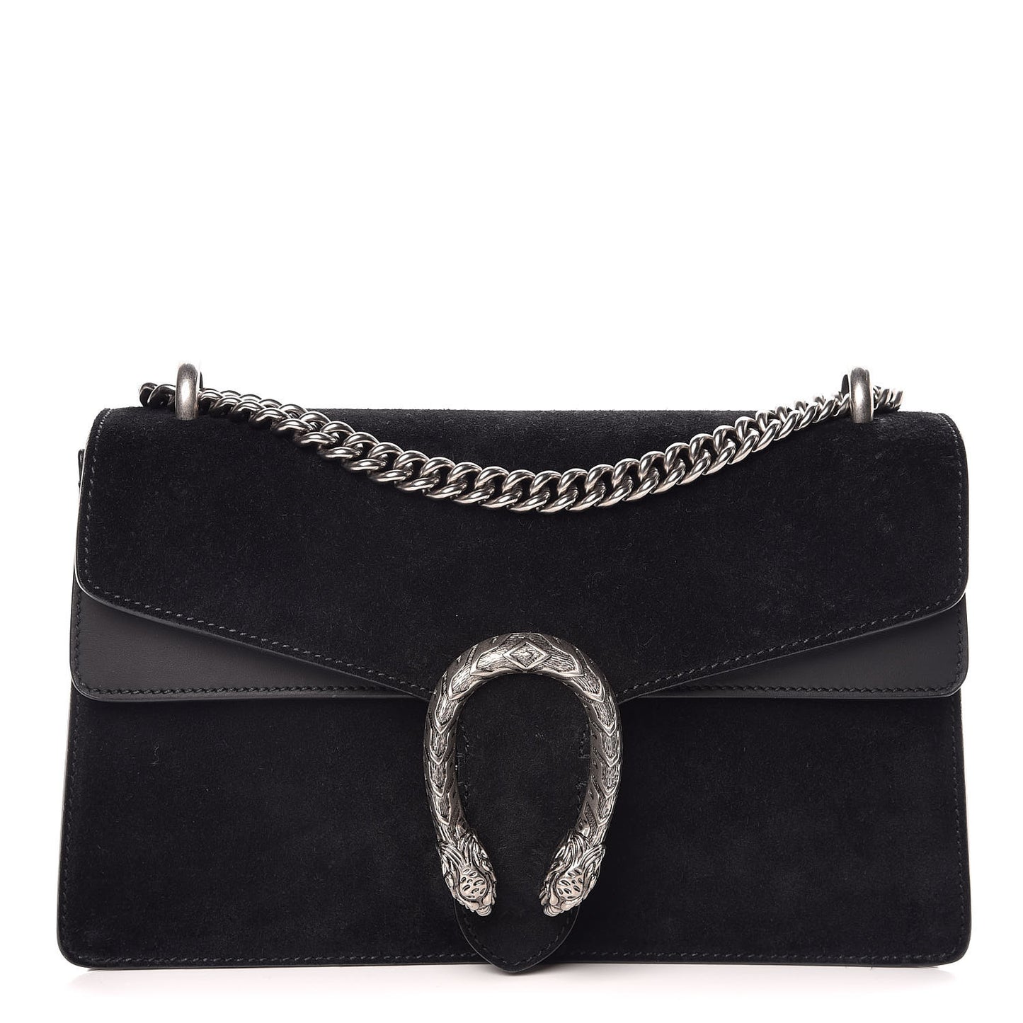 Suede Small Dionysus Shoulder Bag Black