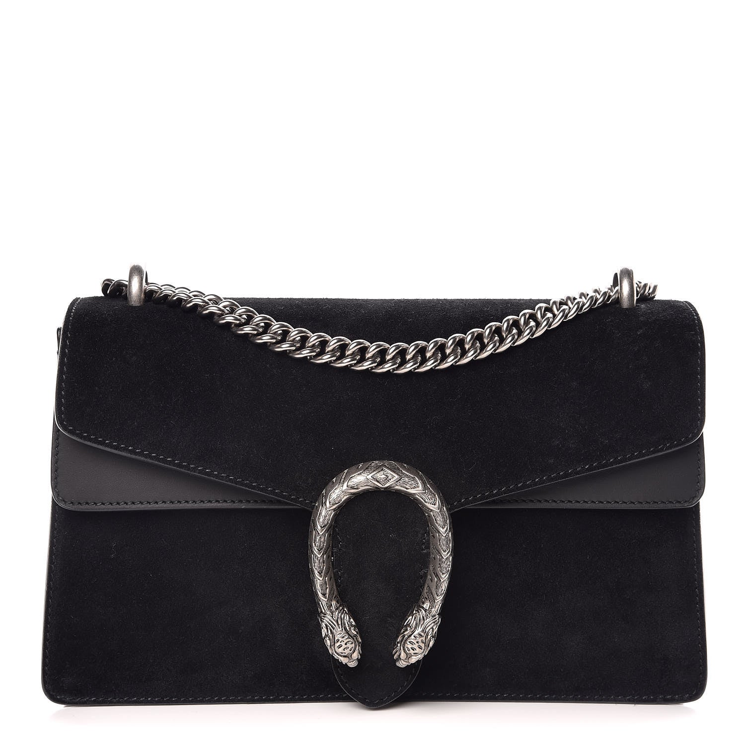 Gucci Suede Small Dionysus Shoulder Bag Black 1 of 13