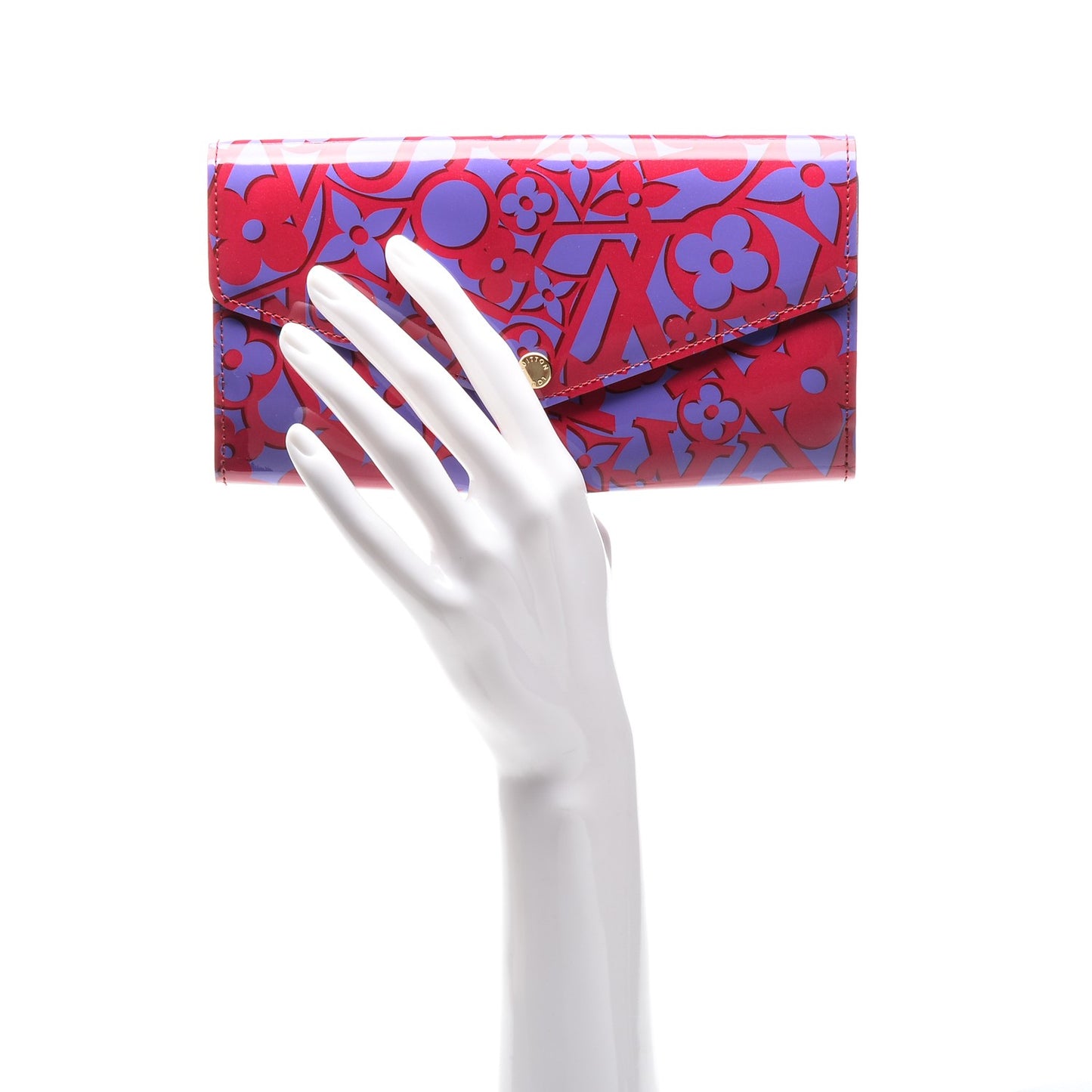 Patent Sweet Monogram Sarah Wallet Rose Indien