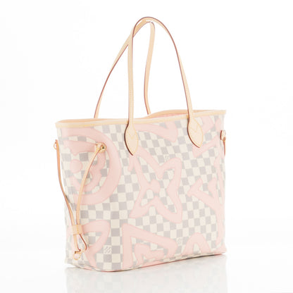 Louis Vuitton Damier Azur Tahitienne Neverfull MM 3 of 9