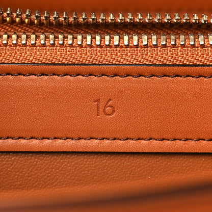 Celine Satinated Calfskin Medium 16 Top Handle Bag Tan 8 of 10