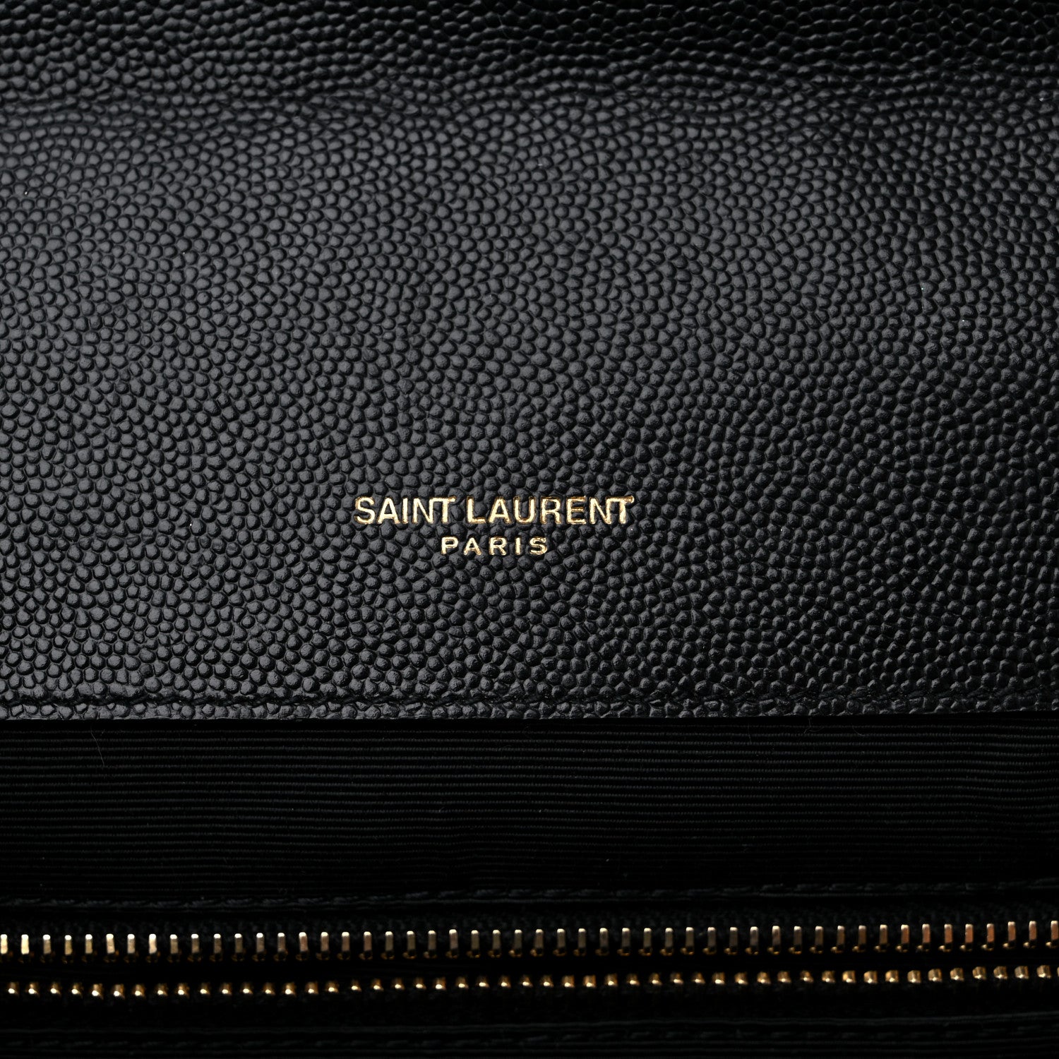 Saint Laurent Grain De Poudre Textured Mixed Matelasse Large Triquilt Monogram Satchel Black 6 of 16
