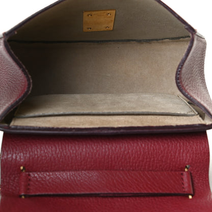 Chloe Grained Lambskin Mini Drew Shoulder Bag Sienna Red 4 of 13