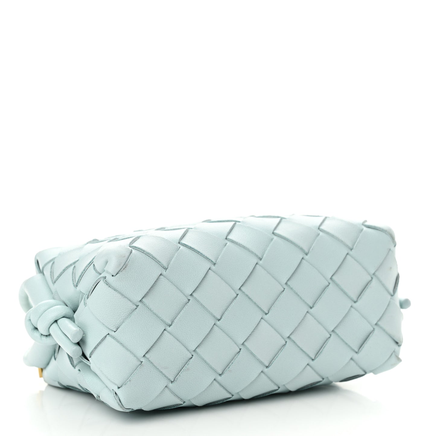 Nappa Intrecciato Candy Loop Camera Bag Light Blue