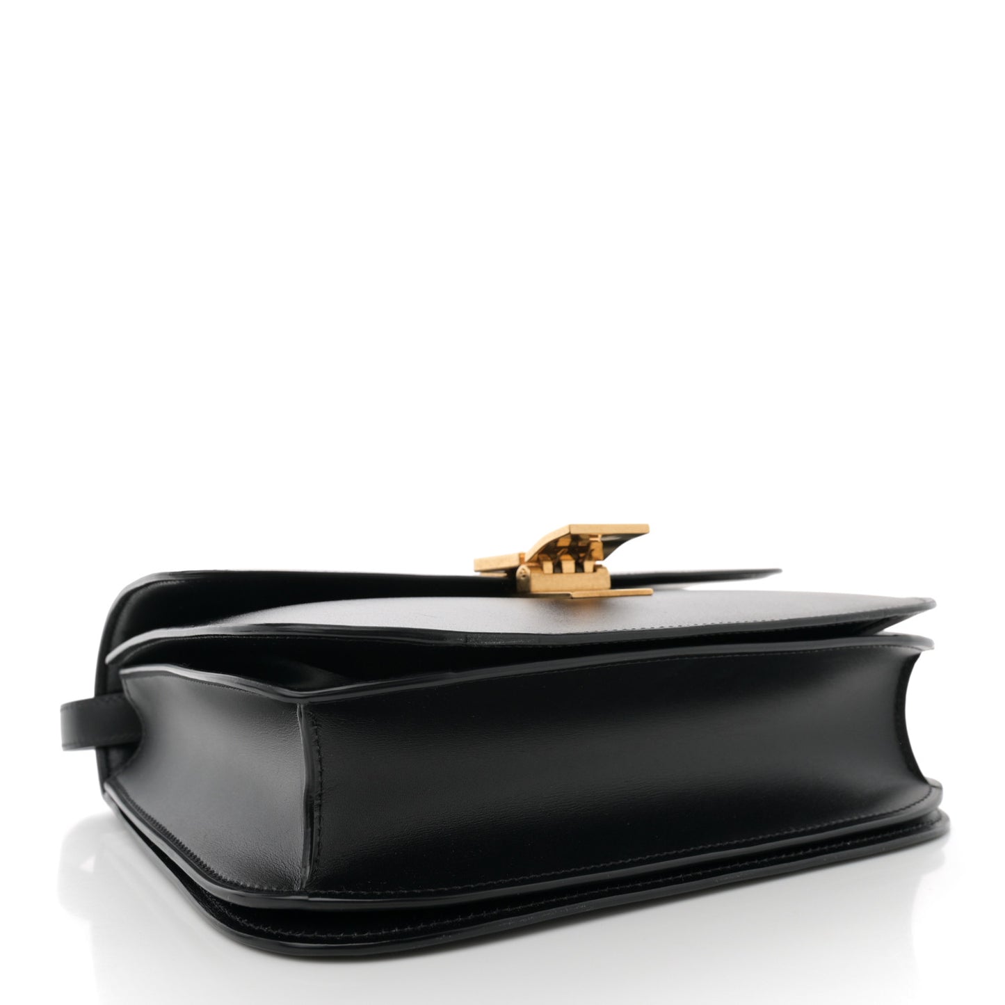 Box Calfskin Medium Classic Box Flap Bag Black
