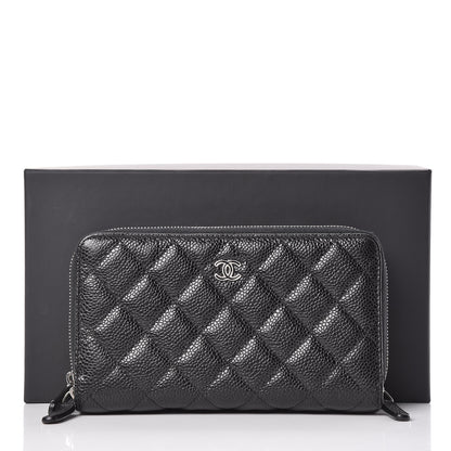 Chanel Caviar Quilted Zip Around Phone Holder Black 10 of 10