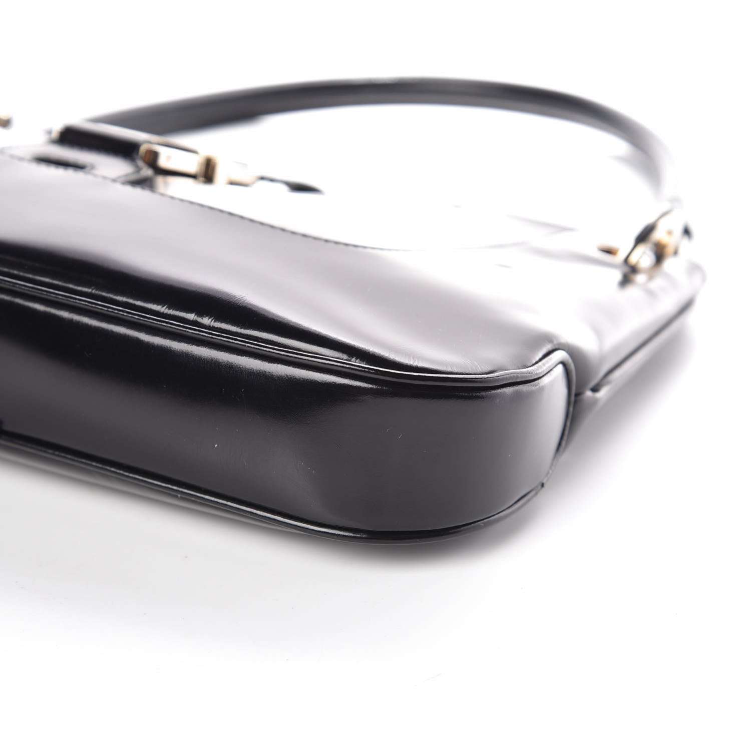 Gucci Polished Calfskin Small Hobo Black 12 of 12