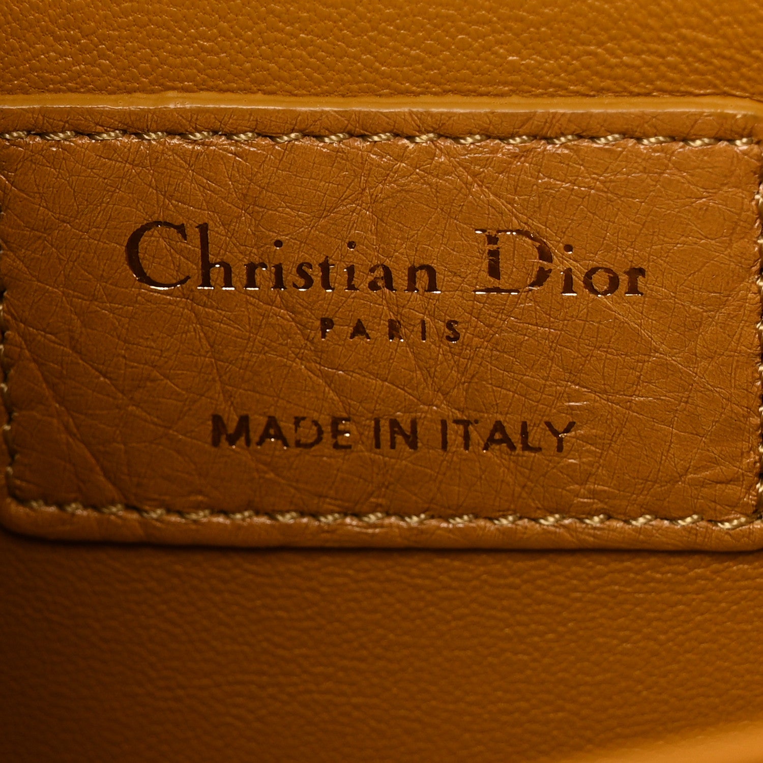Christian Dior Ostrich 30 Montaigne Flap Bag Brown 5 of 13
