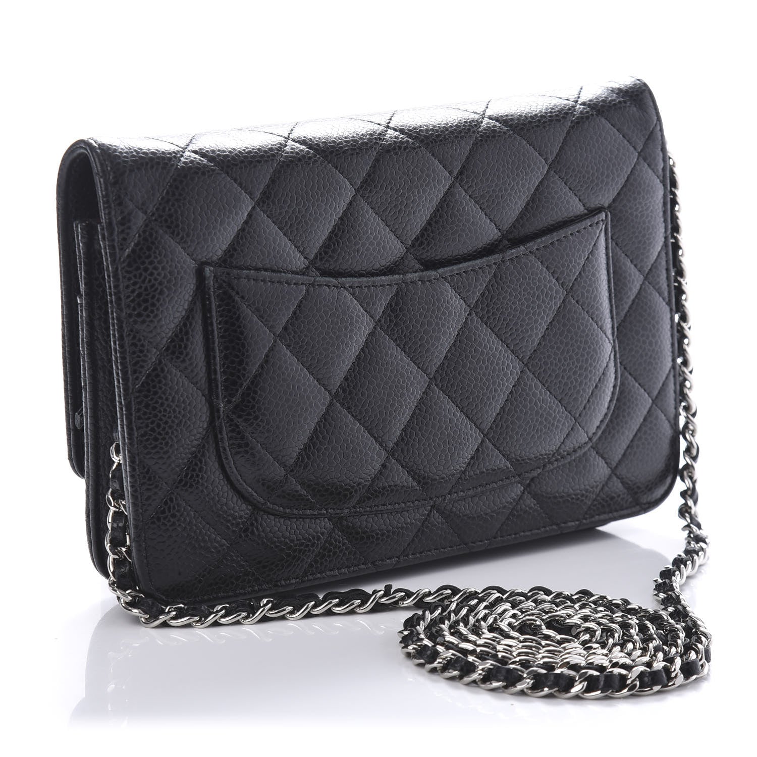 Chanel Caviar Quilted Wallet On Chain WOC Black 3 of 11