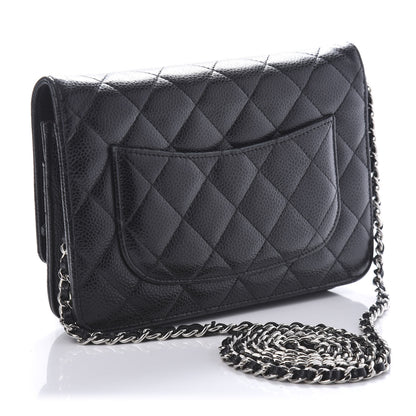 Chanel Caviar Quilted Wallet On Chain WOC Black 3 of 11