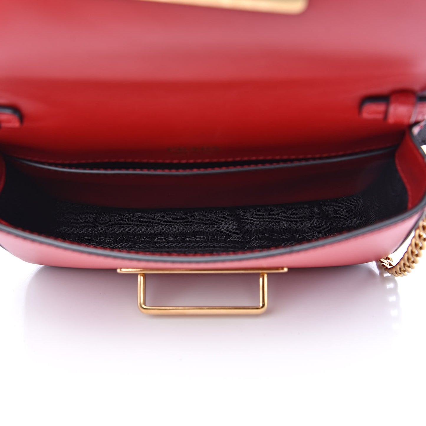 Saffiano City Calf Cahier Belt Bag Fuoco Black