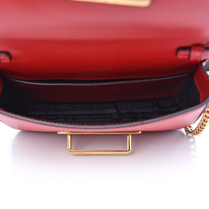 Prada Saffiano City Calf Cahier Belt Bag Fuoco Black 6 of 10