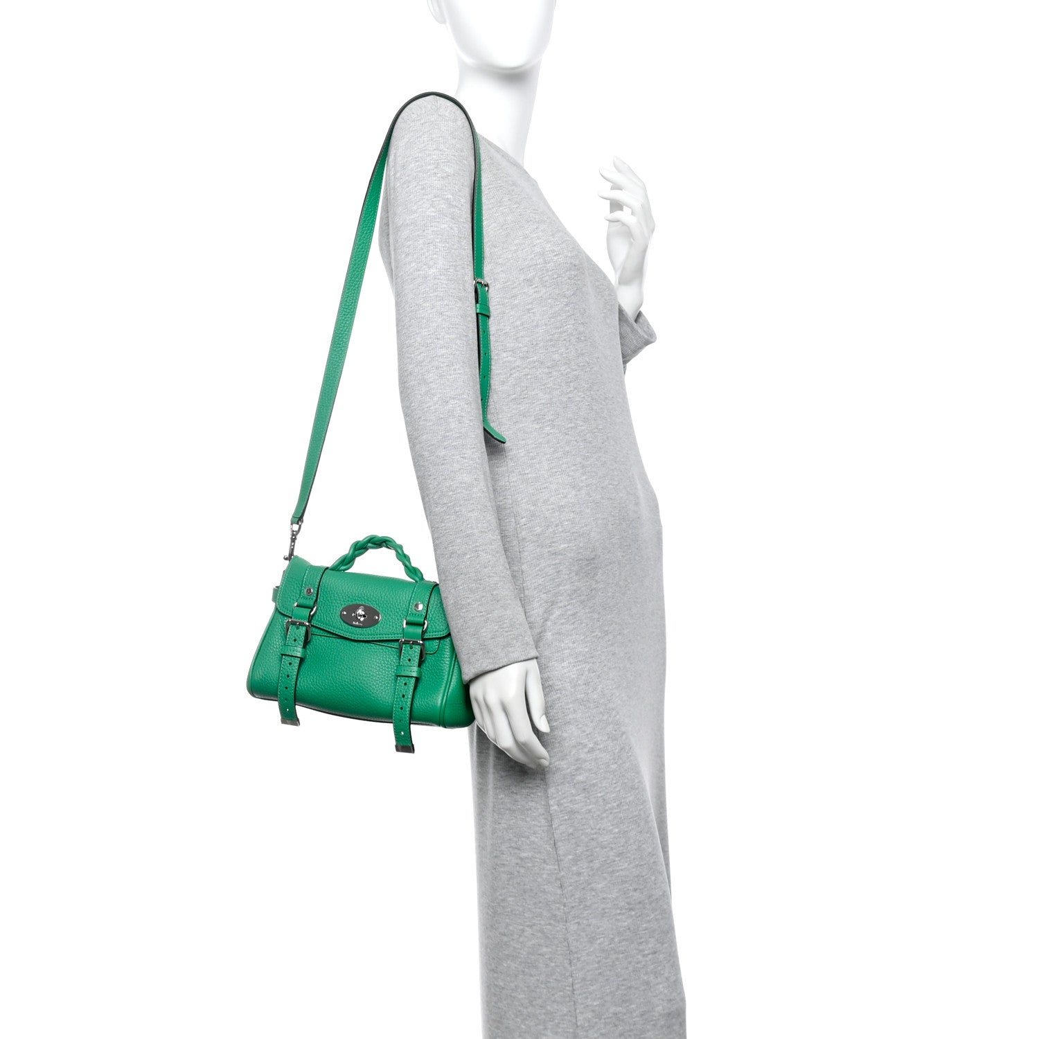 Mulberry Heavy Grain Mini Alexa Lawn Green 2 of 11