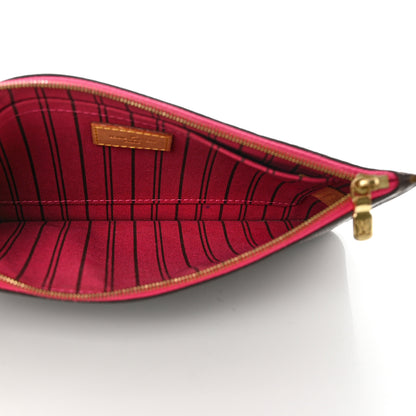 Louis Vuitton Monogram Neverfull MM GM Pochette Fuchsia 6 of 8