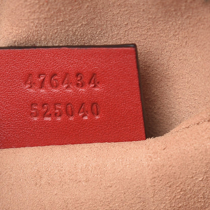 Gucci Calfskin Matelasse GG Marmont Belt Bag 95 38 Hibiscus Red 9 of 11