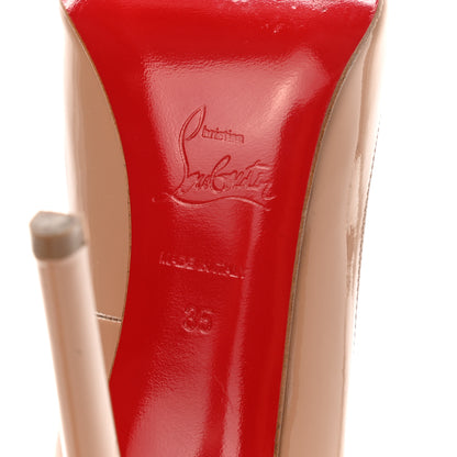 Christian Louboutin Patent Pigalle 120 Pumps 35 Nude 6 of 10