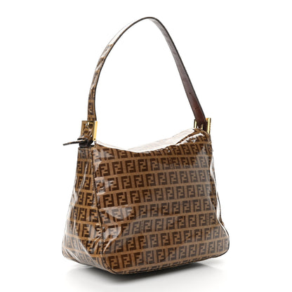 Fendi Vinyl Zucchino Mama Baguette Tobacco 3 of 9