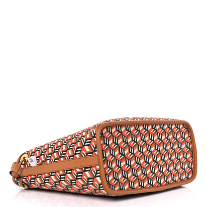 MCM Visetos Small Liz Reversible Shopper Tote Cognac 11 of 13