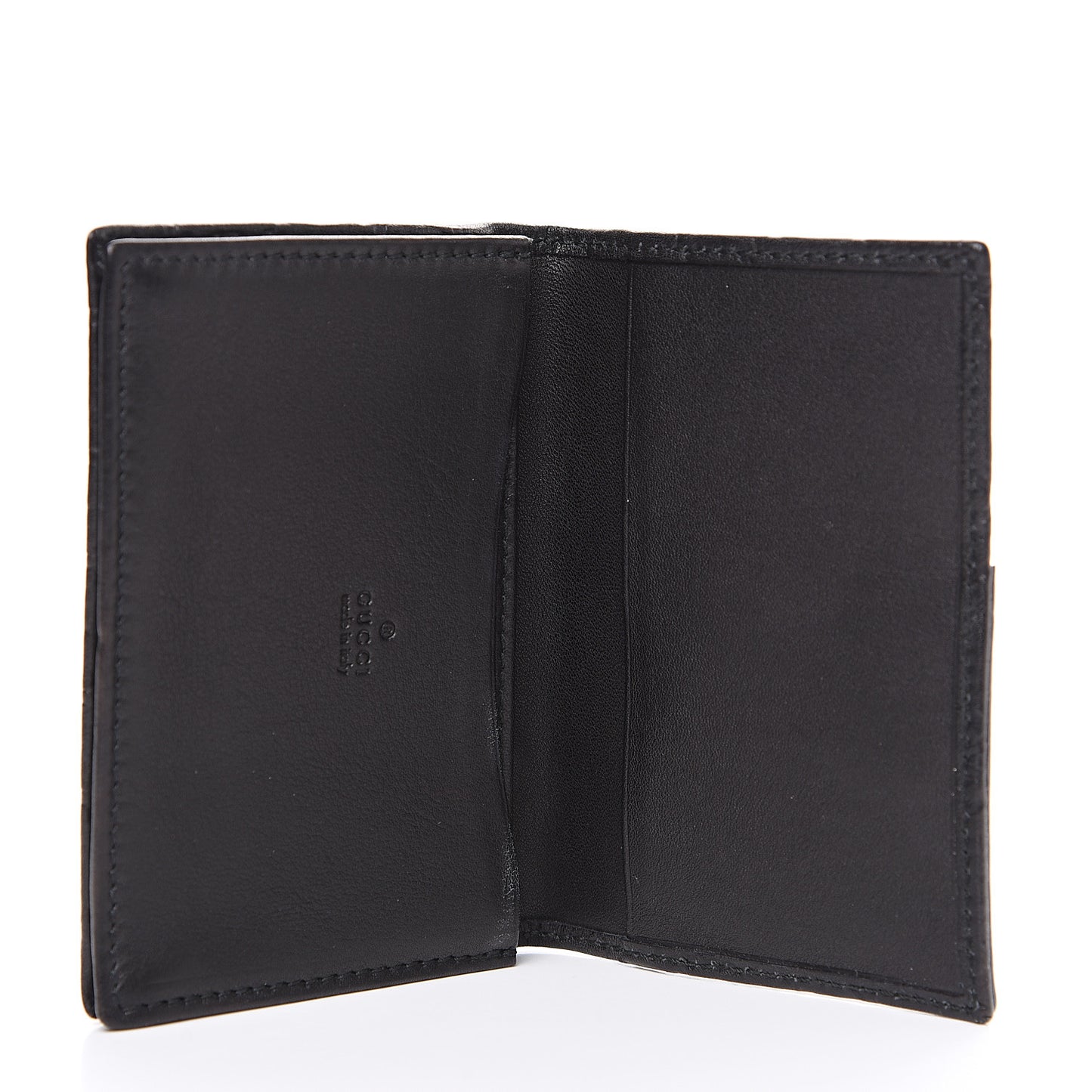 Guccissima Card Case Black