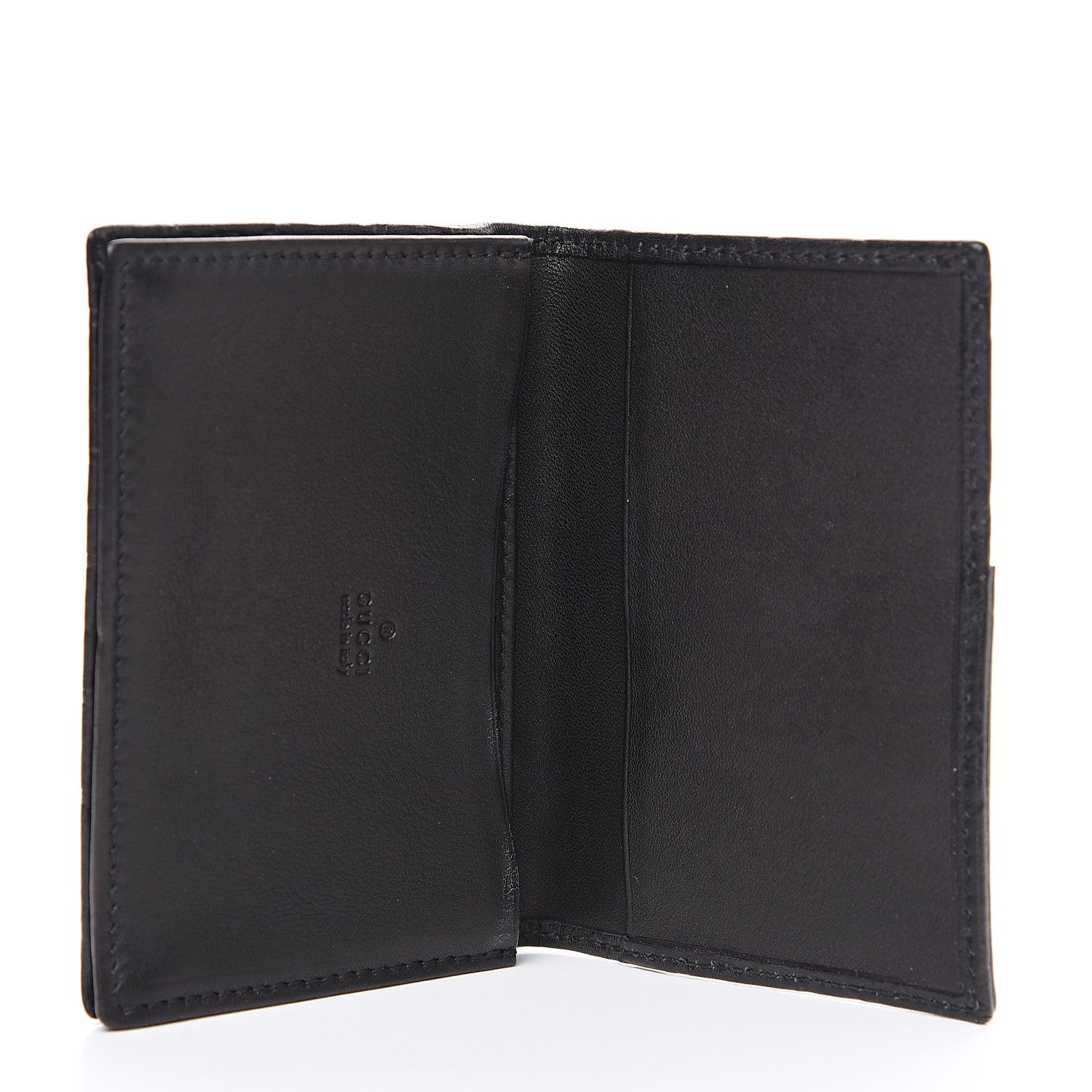 Gucci Guccissima Card Case Black 4 of 9