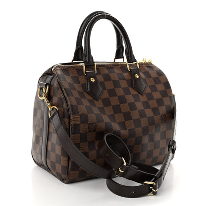 Louis Vuitton Damier Ebene Speedy Bandouliere 25 3 of 9