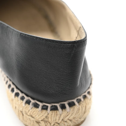 Chanel Lambskin CC Espadrilles 39 Black 10 of 11