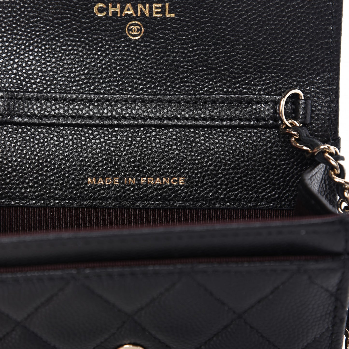 Caviar Quilted Flap Classic Belt Bag Black