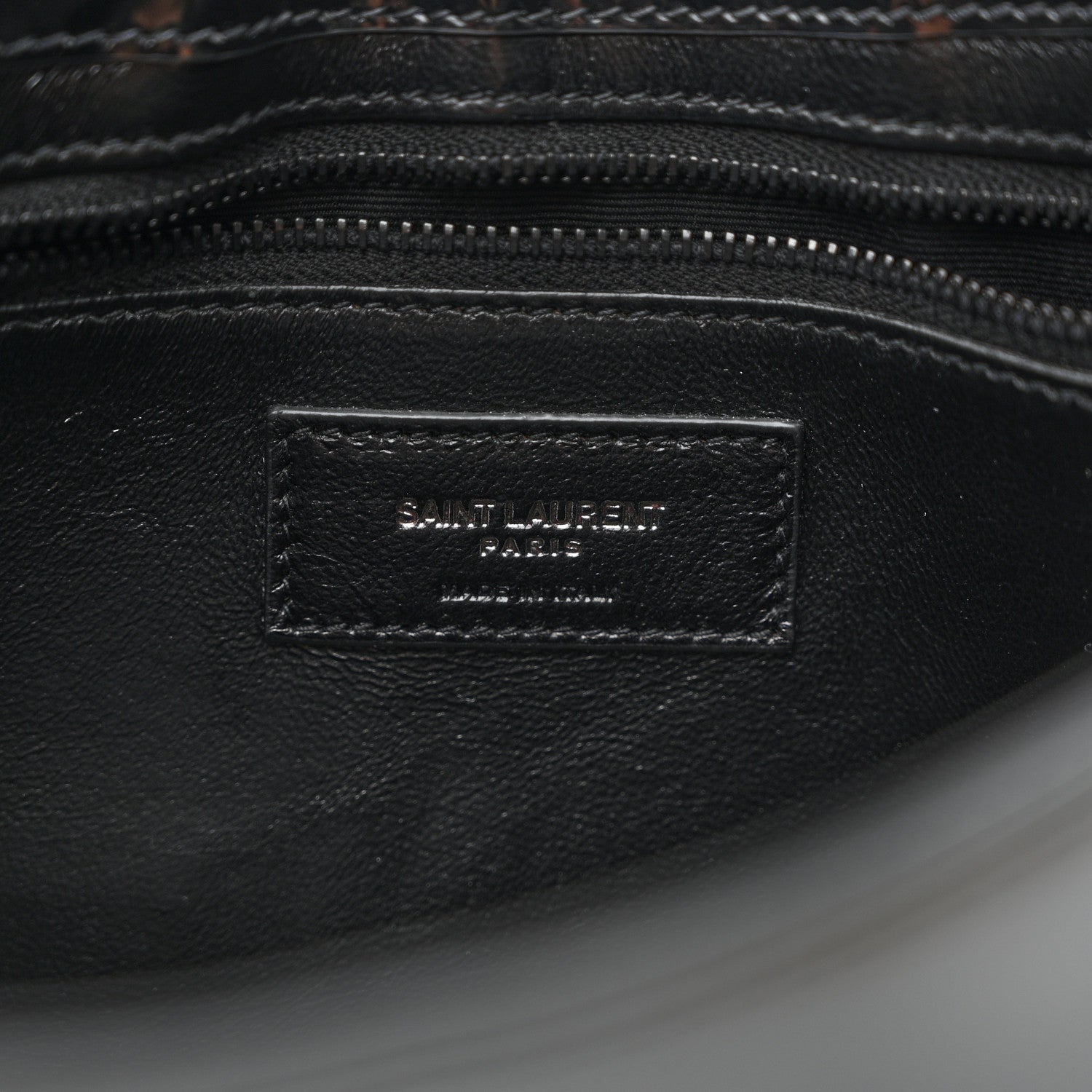 Saint Laurent Patent Le 5 A 7 Monochrome Hobo Black 6 of 12